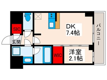 間取図 クレストコート東日暮里