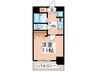 ガ－ラプレイス新宿御苑 1Kの間取り