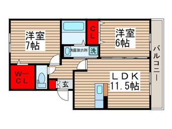 間取図 ハイツバンビス