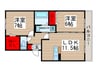ハイツバンビス 2LDKの間取り