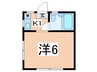 サクラオカ・アサ－ 1Kの間取り