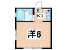 サクラオカ・アサ－ 1Kの間取り