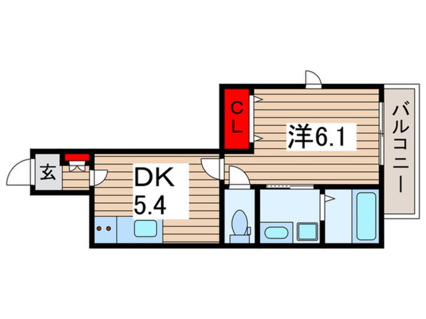 間取図 パレス稲毛