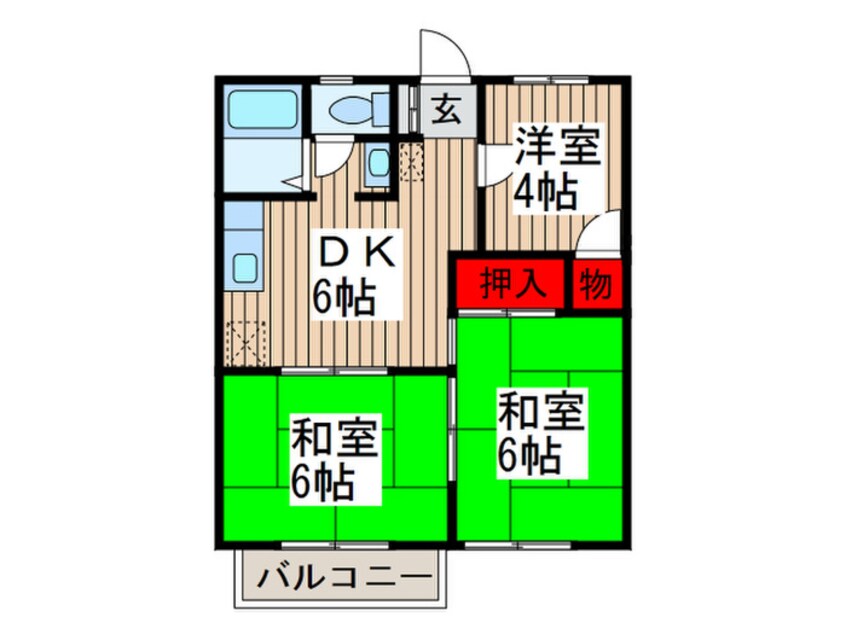 間取図 カームハイツ