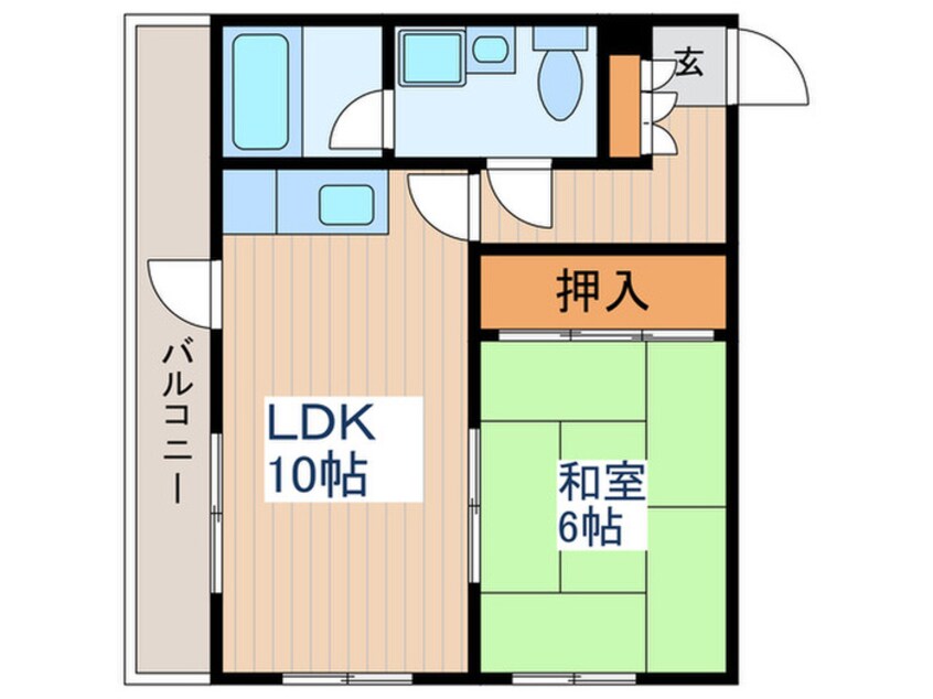 間取図 サンパレス西久保