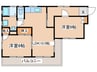 オ－クレスト町田 2LDKの間取り