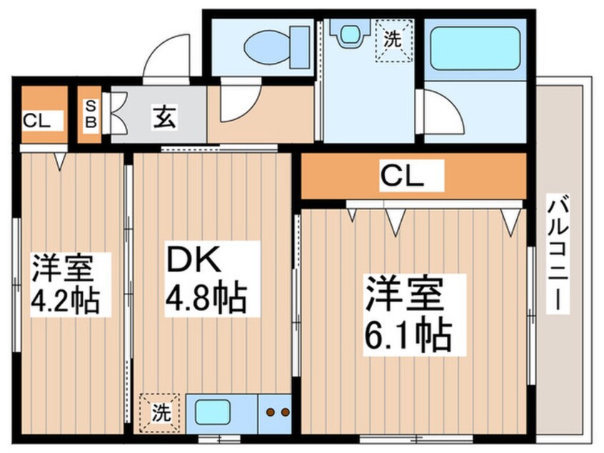 間取図 ファミ－ル烏山