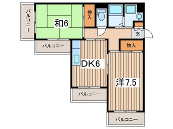 間取図 パークハイム林間