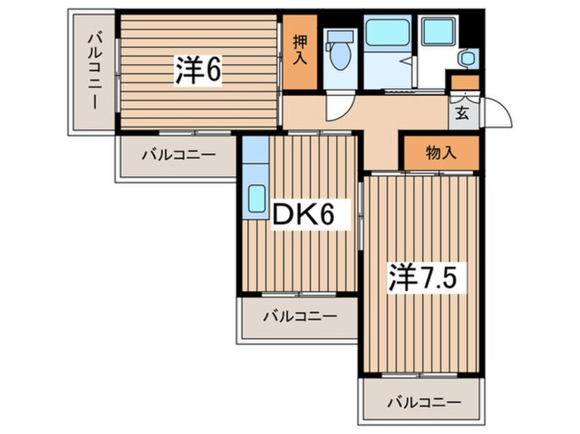 間取図 パークハイム林間