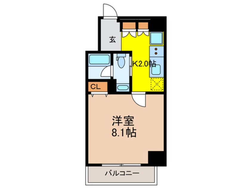 間取図 Ｌｏｇ 銀座ＥＡＳＴ（６０２）