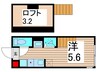 ハーモニーテラス西亀有Ⅲ 1Rの間取り