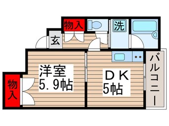 間取図 バ－デンハイムマサキ