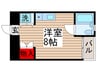 バ－デンハイムマサキ 1Rの間取り