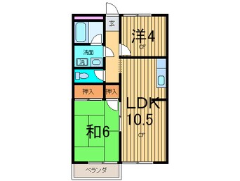 間取図 フラワ－ハイム