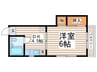 グリ－ンハイム 1DKの間取り