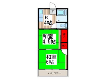 間取図 コーポ須賀