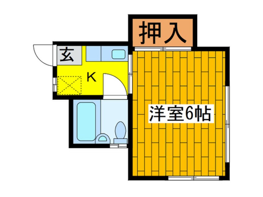 間取図 万町田口ﾊｲﾂ