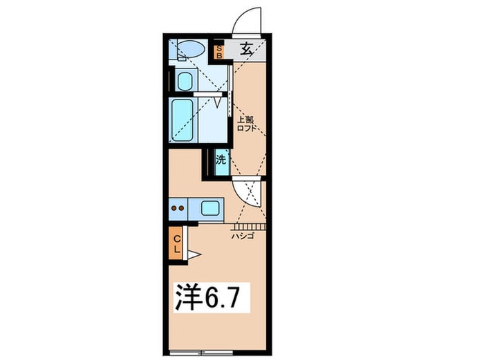 間取り図 ベイルーム長後