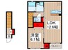 アムールネージュ壱番館 1LDKの間取り