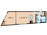 JVC Residence Oji 1LDKの間取り