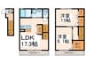 La sincerite 2LDKの間取り