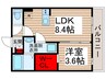 Eris新松戸 1LDKの間取り