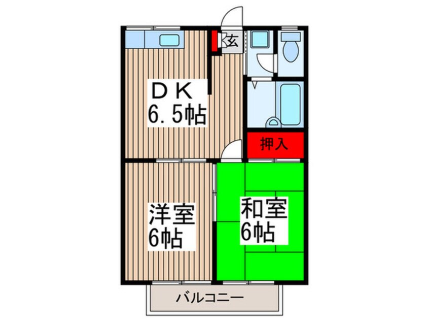 間取図 ｴｽﾃｰﾄﾋﾟｱ・ﾌﾞﾗｳﾝﾊｯﾄ