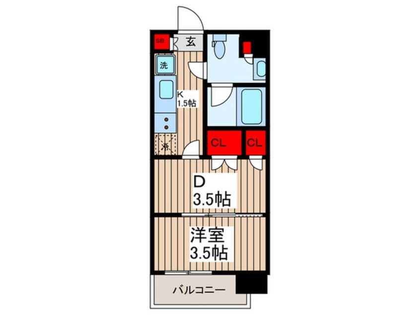 間取図 パークアクシス上野EAST