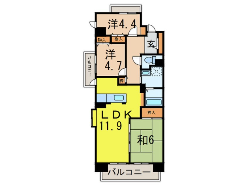 間取図 コ－ポレ－ト鷺沼