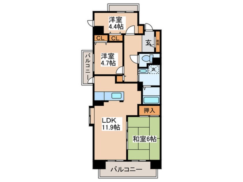 間取図 コ－ポレ－ト鷺沼