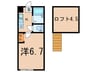Eclat新子安 1Kの間取り