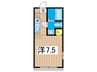 カシェットロゼ 1Rの間取り