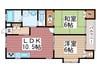 ＳＡハイム 2LDKの間取り