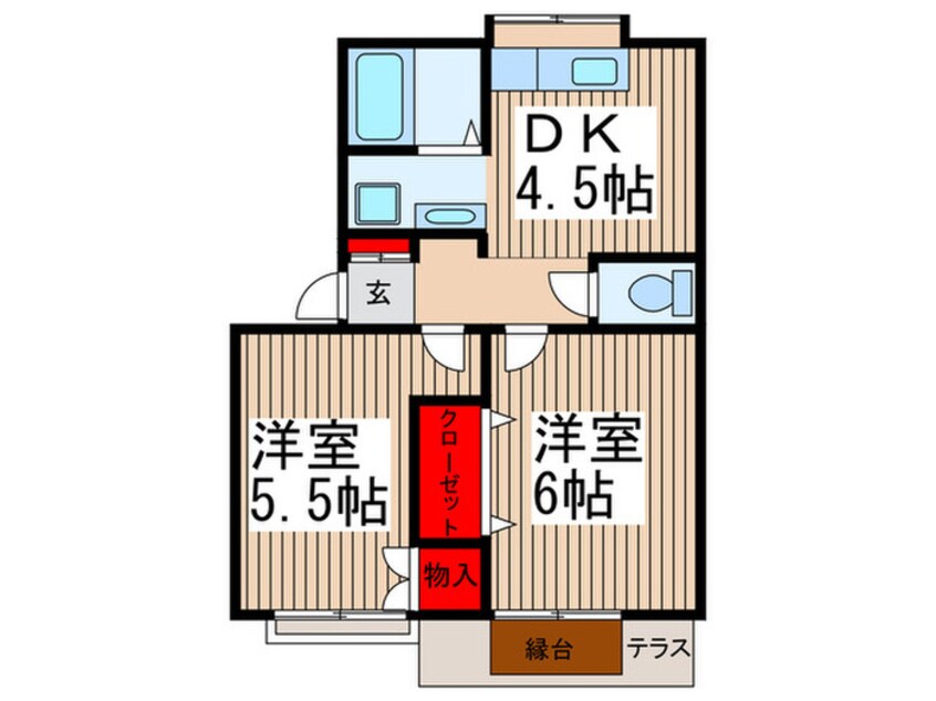 間取図 メゾンオリエンタル