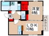 LA・LIBERTA 1LDKの間取り