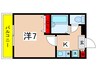 ビュ－テラス夏目 1Kの間取り
