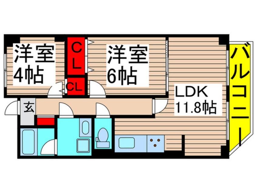 間取図 ﾗｲｵﾝｽﾞｽﾃ-ｼｮﾝﾌﾟﾗｻﾞ梅島(316)