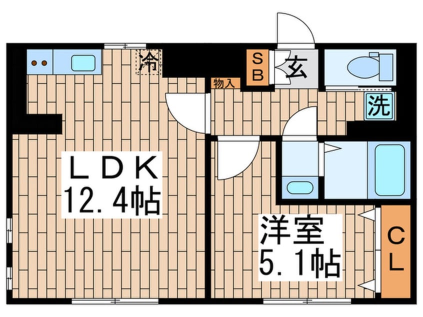 間取図 エルファーロ多摩川