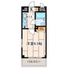 リビックＢ 1Kの間取り