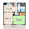 リビックＢ 2DKの間取り