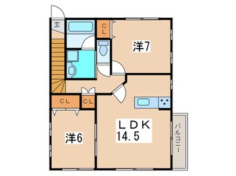 間取図 ハイライズ玉川学園