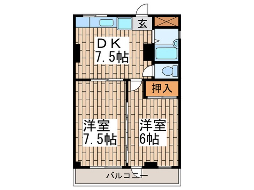 間取図 マンションヤマザキ