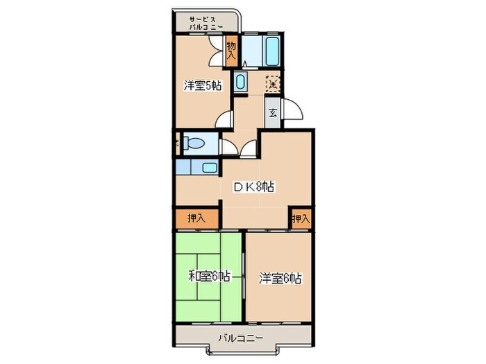 間取り図 クレール横山