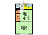 仁田荘 2Kの間取り