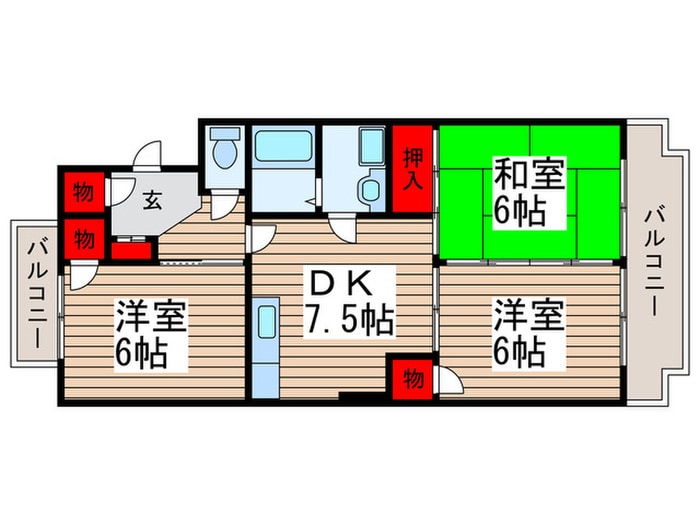 間取り図 オレゴンハイツ