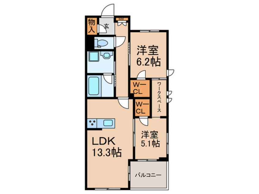 間取図 アベニールエイチ