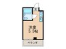 川嶋コ－ポ 1Rの間取り