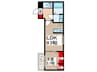 KEIAI RESIDENCE　北越谷Ⅲ 1LDKの間取り