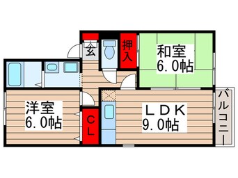 間取図 カツヤマハイツ