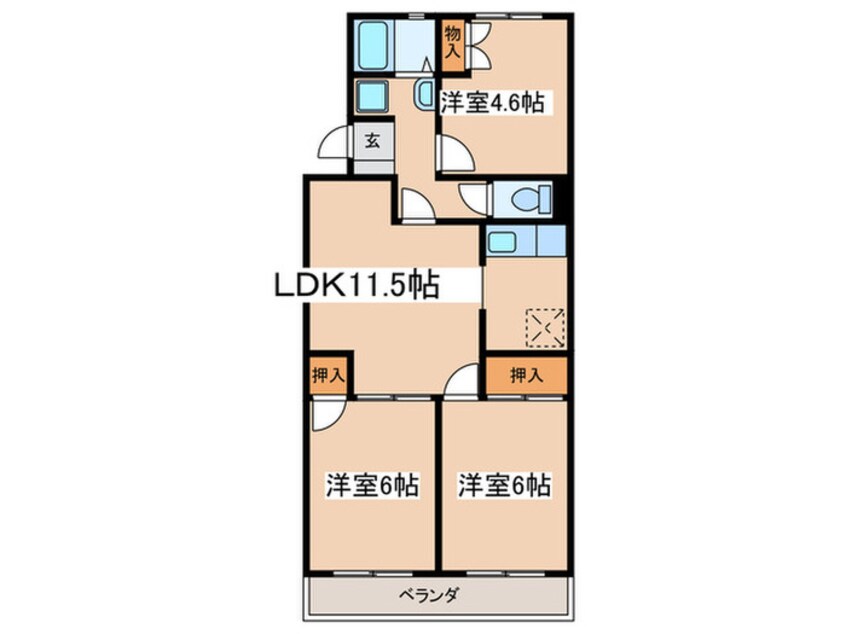 間取図 ファミ－ラつゆき